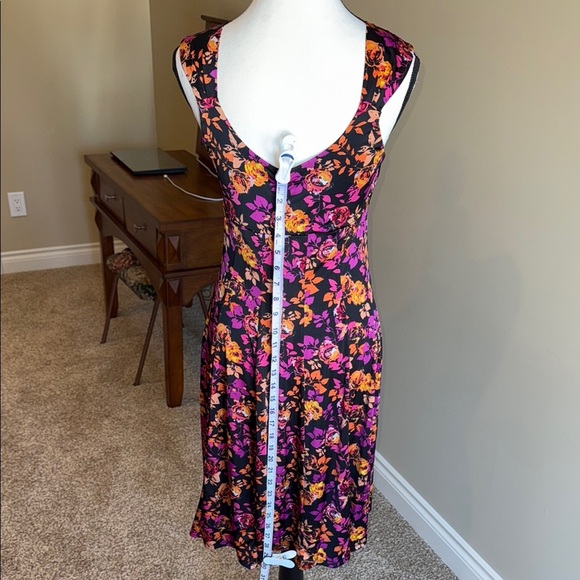 George Purple Black Sleeveless Midi Sundress - Picture 10 of 14